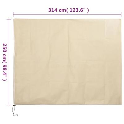 VidaXL Plantenhoezen met ritssluiting 2 st 70 g/m² 3,14x2,5 m