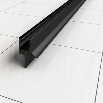 Waterkering Wiesbaden Type 1 Horizontaal 10 mm Mat Zwart