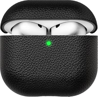 KeyBudz Artisan leather case AirPods 4 - Black