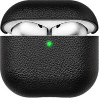 KeyBudz Artisan leather case AirPods 4 - Black - thumbnail