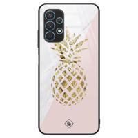 Samsung Galaxy A32 5G glazen hardcase - Ananas - thumbnail