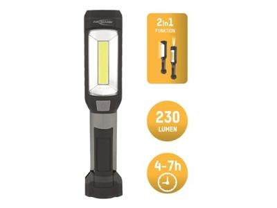 Ansmann WL230B 1600-0355 Werklamp COB LED Met magneethouder, Verstelbaar, Met riemclip werkt op batterijen 230 lm 7 h 170 g