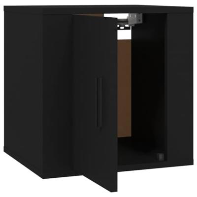 Tv-wandmeubel 40x34,5x40 cm zwart