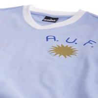 COPA Uruguay 1970&apos;s Retro Voetbalshirt Blauw Wit - thumbnail