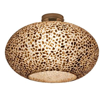 VillaFlor Plafondlamp Wangi gold Ufo Ø 40 cm beige