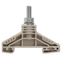 Weidmüller 1780850000 Doorgangsserieklem Boutaansluiting Donkerbeige 25 stuk(s) - thumbnail