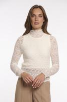 Rino & Pelle Long Sleeve Mock Neck Top Solange.7002621 T-shirt Lange Mouw 9030 Birch - thumbnail