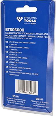 Brilliant Tools BT606000 1/2 steekdop voor lambda sondes, extra plat