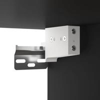 Spiegelkast met LED-verlichting 76x15x55 cm zwart - thumbnail