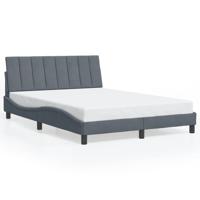 Bedframe zonder matras 120x200 cm fluweel donkergrijs - thumbnail