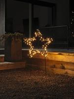 Konstsmide 4463-800 Kerstster Ster Goud LED Amber Energielabel: G (A - G) - thumbnail