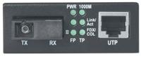 Intellinet 545075 Gigabit Ethernet WDM bidirectionele singlemode medicijnconverter (10/100/1000Base-TX op 1000Base-LX (SC) singlemode, 20 km, WDM (RX1310/TX1550)) - thumbnail