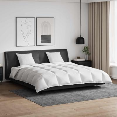 VidaXL Dekbed set met kussen 3 pcs wit donsveertjes VidaXL Dekbed set met kussen 3 pcs wit donsveertjes