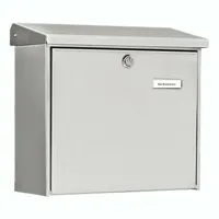 Burg Wächter 4190 COMFORT 3913 NI Brievenbus RVS Zilver Sleutelslot - thumbnail