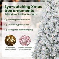 VidaXL Kunstmatige inklapbare kerstboom wit 240 cm pe en pvc - thumbnail