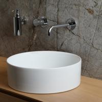 Waskom Loutro Mc Delly Rond 40x40x12 cm Hoogglans Wit - thumbnail