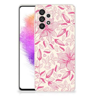 Samsung Galaxy A73 5G | TPU Case | Pink Flowers