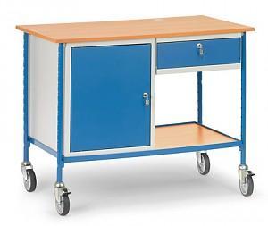 Fetra Hauptartikel 5866 Tafel en kabinetwagen Staal Poedercoating Laadvermogen (max.): 150 kg Stralend blauw (RAL 5007) Fetra Hauptartikel 5866 Tafel en kabinetwagen Staal Poedercoating Laadvermogen (max.): 150 kg Stralend blauw (RAL 5007)