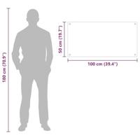 VidaXL Keuken achterwand doorzichtig 100 x 50 cm gehard glas - thumbnail