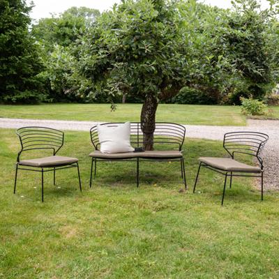 Nohr Loungeset 'Daman' Met bank en 2 loungestoelen, kleur Zand