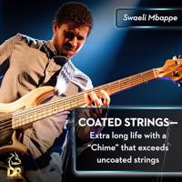 DR Strings Dragon Skin+ Coated Bass Strings 5-string Light 45-125 voor 5-snarige elektrische basgitaar - thumbnail