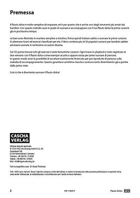 Cascha HH 1500 IT sopraanblokfluit set (Duitse boring) + Italiaans boek - thumbnail