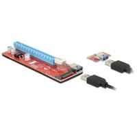 Delock 41423 Riserkaart PCI Express x1 > x16 met 60cm USB-kabel - thumbnail