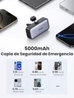 UGREEN Powerbank - 5000 mAh - USB-C-aansluiting - Met standaard - Zwart - thumbnail