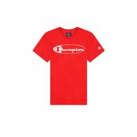 Kinder-T-Shirt met Korte Mouwen Champion Crewneck Rood - Maat: 7-8 jaar - thumbnail