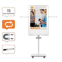 Nobo Move & Meet flipover, ft 70 x 100 cm, uit staal, magnetisch mobiel - thumbnail