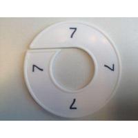 Maatring 9cm wit/zwart 7 - thumbnail