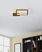 Eglo Instelbare led plafondlampGafares vierkant - goud - 900424 - thumbnail