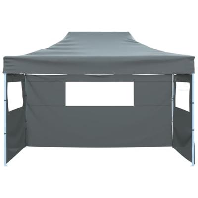Vouwtent met 3 wanden 3x4,5 m antraciet Vouwtent met 3 wanden 3x4,5 m antraciet