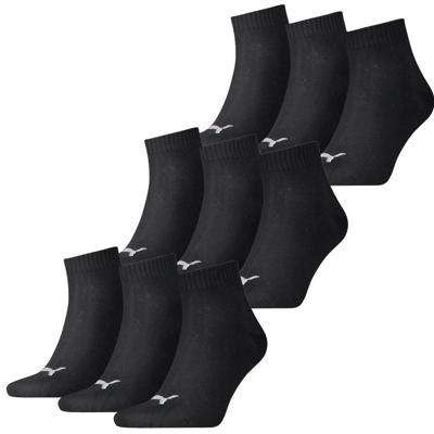 Puma Quarter Sokken Zwart 9-pack-47/49