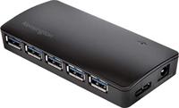 Kensington USB 3.0 7-Poorten Hub, Overdrachtsnelheden Tot 5 Gbps - 3 Ampsère Om Smartphones En Tablets Snel Op Te Laden, Plug & Play-Installatie, Compatible Met HP, Dell, Windows, Macbook, K39123EU - thumbnail