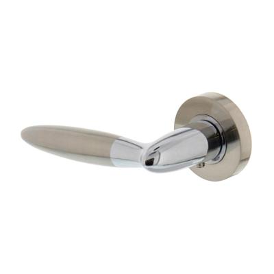 Gatdeel links Elen op rond rozet 7mm nokken chroom/nikkel mat