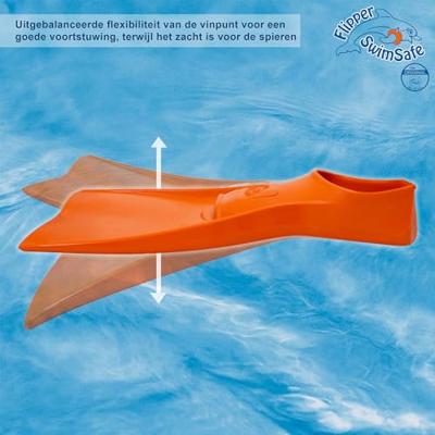 Swimsafe zwemflippers flipper 36-37 oranje
