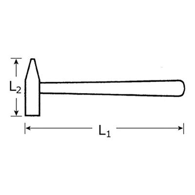 Stahlwille 10961 2000 G SCHLOSSERHAMMER 70110017 Bankwerkershamer 2285 g Stahlwille 10961 2000 G SCHLOSSERHAMMER 70110017 Bankwerkershamer 2285 g