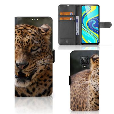Xiaomi Redmi Note 9 Pro | Note 9S | Telefoonhoesje | Met pasjeshouder | Luipaard