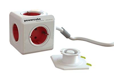 Allocacoc Powercube Extended 3.0m Rood - thumbnail