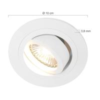 Steinhauer InbouwspotRound 10cm wit - 7304W - thumbnail