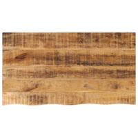 Tafelblad met natuurlijke rand 110x60x2,5 cm massief mangohout - thumbnail