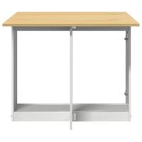 Eettafel Corona inklapbaar massief grenenhout wit - thumbnail