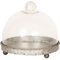 Clayre Eef stolp 6gl2492 grijs transparent 16x15 cm - thumbnail