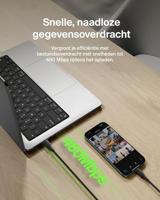 Kabel USB naar Lightning Belkin CAB025HQ2MBK Zwart 2 m - thumbnail