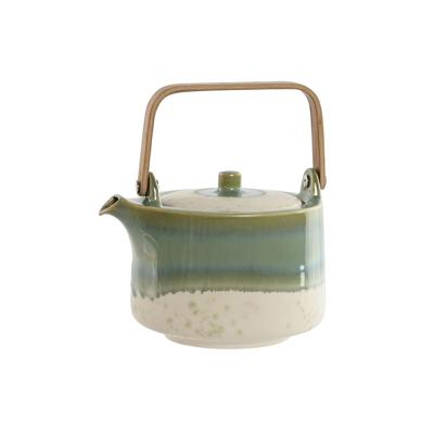 Theepot Home ESPRIT Wit Groen Bamboe Porselein 1 L