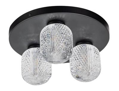 ETH Unieke plafondlampKristel 3-lichts zwart - 05-PL2193-30