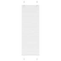 VidaXL Plissé rolgordijn 40x150 cm stofbreedte 39,4 cm polyester wit - thumbnail