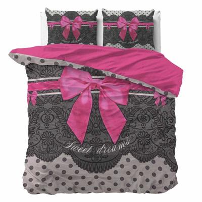 Dekbedovertrek - Romance - Tekst - Liefde - Met knoopsluiting, incl. kussenslopen - Roze Dekbedovertrek - Romance - Tekst - Liefde - Met knoopsluiting, incl. kussenslopen - Roze