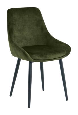 Artistiq Eetkamerstoel 'Kofi' Velvet, kleur groen